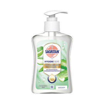 737516 Sagrotan Hygieneseife Hautpflegeformel Aloe Vera Duft, Pumpe, 250ml
